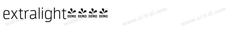 extralight字体转换