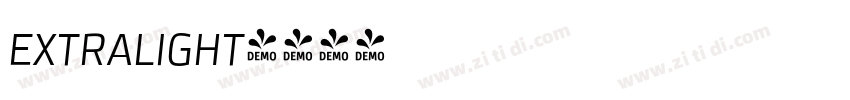 extralight字体转换