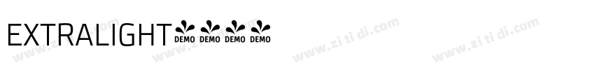 extralight字体转换