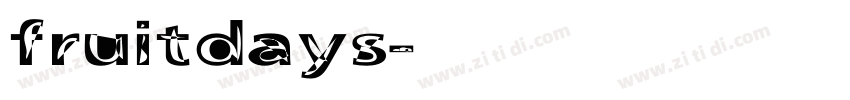 fruitdays字体转换