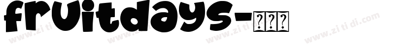 fruitdays字体转换