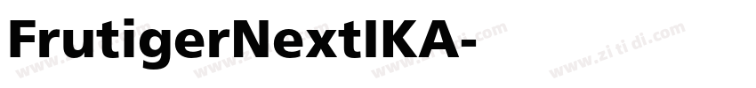 FrutigerNextIKA字体转换