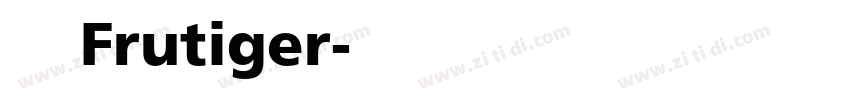 生物科技Frutiger字体转换