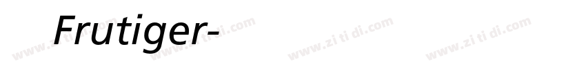 生物科技Frutiger字体转换