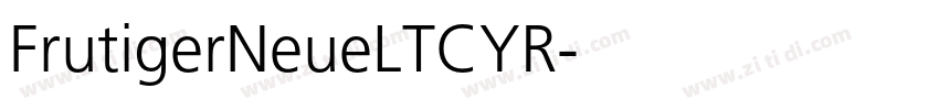 FrutigerNeueLTCYR字体转换