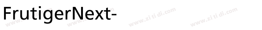 FrutigerNext字体转换