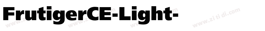 FrutigerCE-Light字体转换
