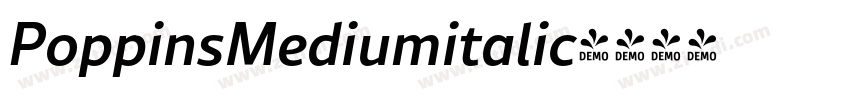 PoppinsMediumitalic字体转换