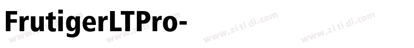 FrutigerLTPro字体转换