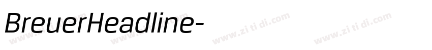 BreuerHeadline字体转换