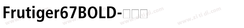 Frutiger67BOLD字体转换