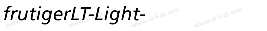 frutigerLT-Light字体转换