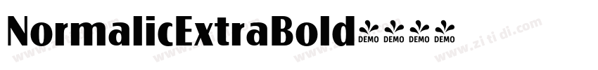 NormalicExtraBold字体转换