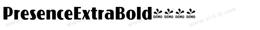 PresenceExtraBold字体转换