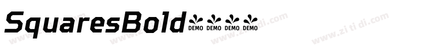 SquaresBold字体转换