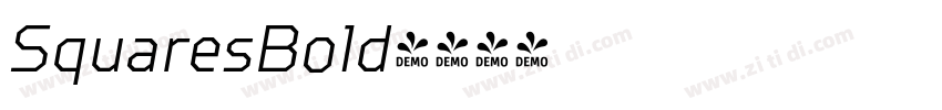 SquaresBold字体转换