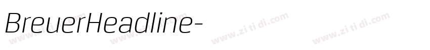 BreuerHeadline字体转换