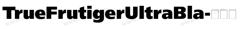 TrueFrutigerUltraBla字体转换
