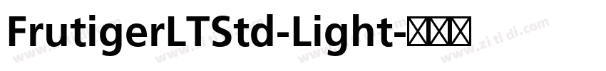 FrutigerLTStd-Light字体转换