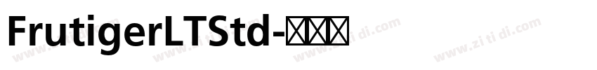 FrutigerLTStd字体转换
