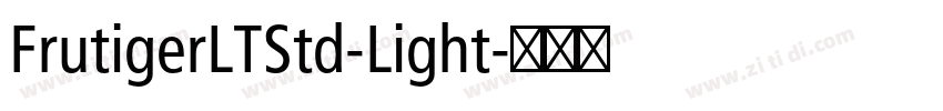 FrutigerLTStd-Light字体转换