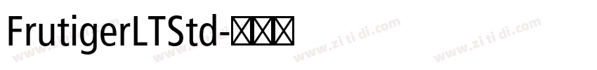 FrutigerLTStd字体转换