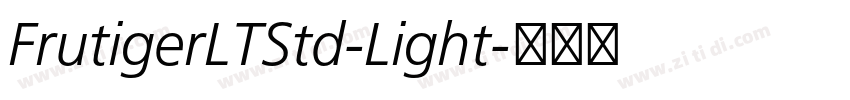 FrutigerLTStd-Light字体转换