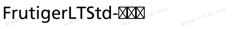 FrutigerLTStd字体转换