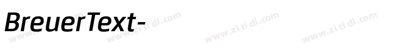 BreuerText字体转换