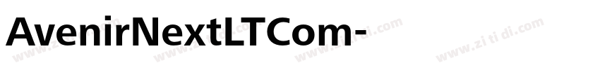 AvenirNextLTCom字体转换
