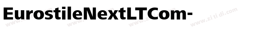 EurostileNextLTCom字体转换
