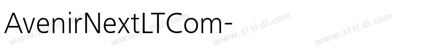 AvenirNextLTCom字体转换