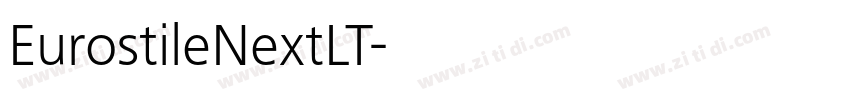 EurostileNextLT字体转换