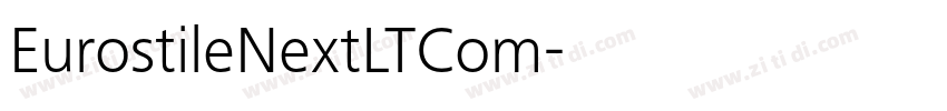 EurostileNextLTCom字体转换