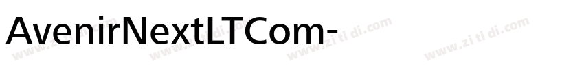 AvenirNextLTCom字体转换