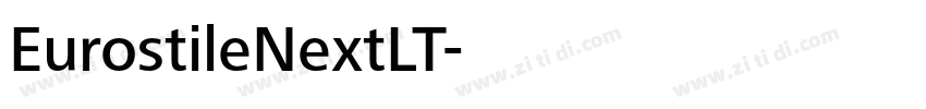 EurostileNextLT字体转换