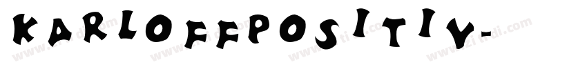 KarloffPositiv字体转换