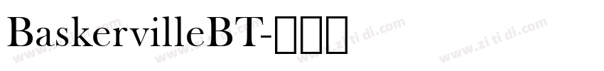 BaskervilleBT字体转换