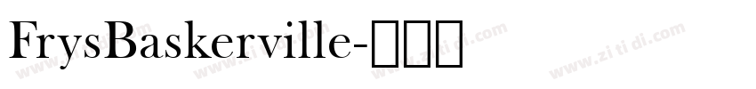 FrysBaskerville字体转换