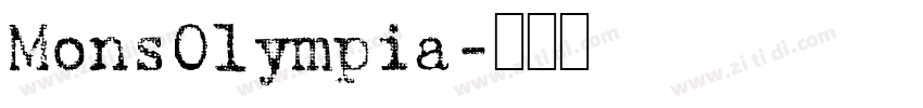 MonsOlympia字体转换