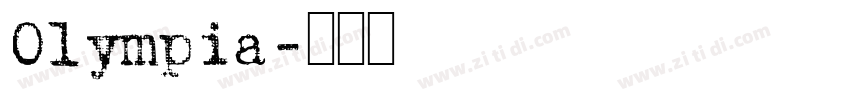 Olympia字体转换