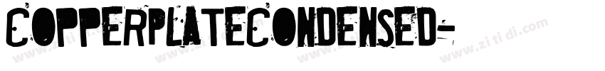 CopperPlateCondensed字体转换