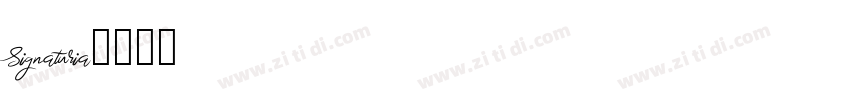 Signaturia字体转换