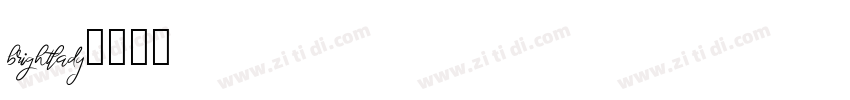 brightlady字体转换