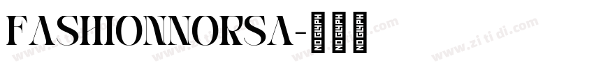 FashionNorsa字体转换