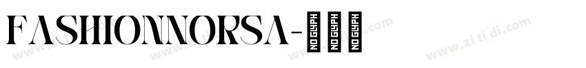 FashionNorsa字体转换