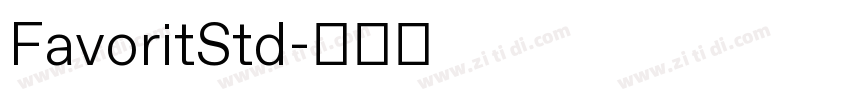 FavoritStd字体转换