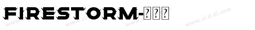 FIRESTORM字体转换