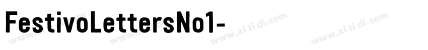 FestivoLettersNo1字体转换