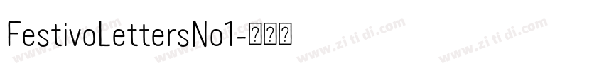 FestivoLettersNo1字体转换